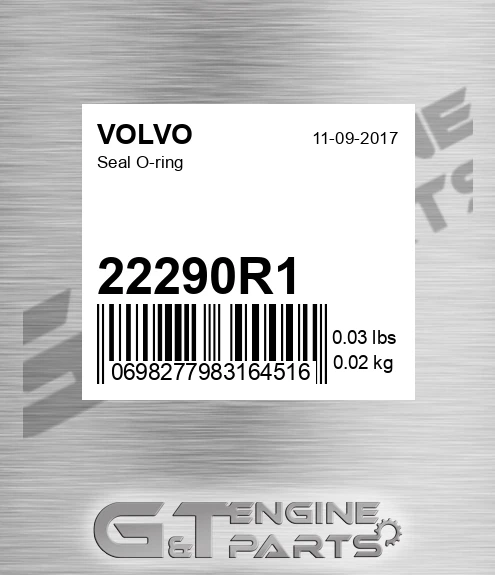 22290R1 Seal O-ring