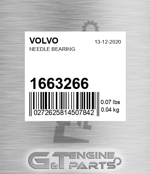 1663266 VOLVO Needle Bearing