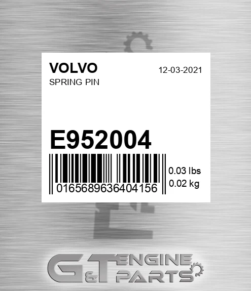 E952004 Spring Pin
