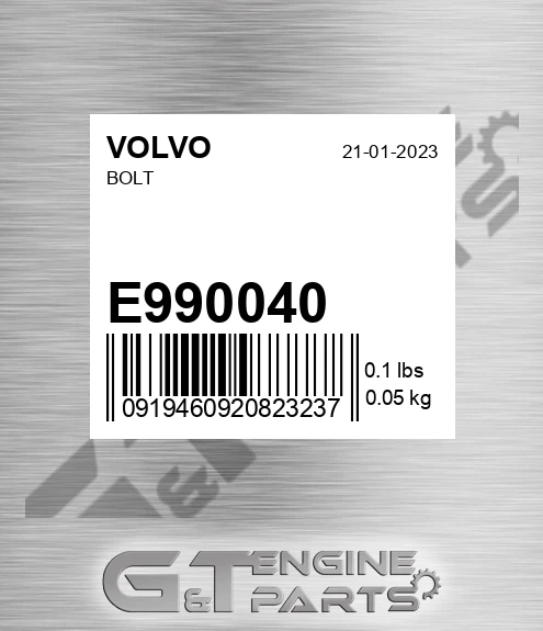 E990040 Bolt for VOLVO