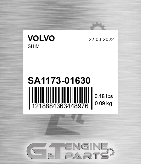 SA1173-01630 Shim for VOLVO