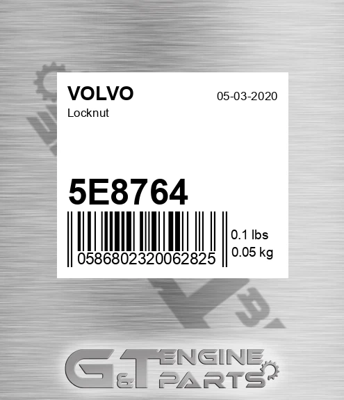 5E8764 Locknut