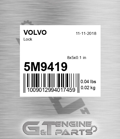 5M9419 Lock