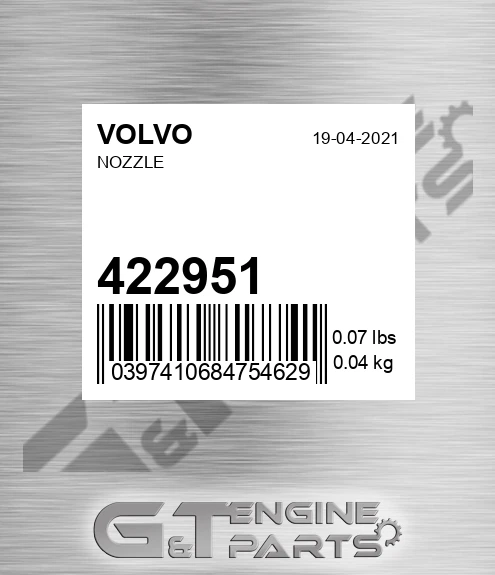 422951 VOLVO Nozzle