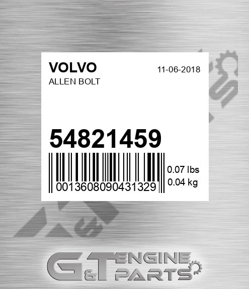 54821459 VOLVO Allen Bolt