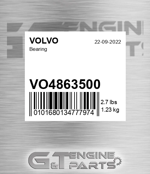 VO4863500 Bearing for VOLVO