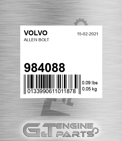 984088 Allen Bolt
