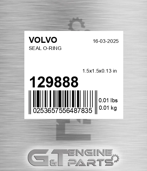 129888 Seal O-ring
