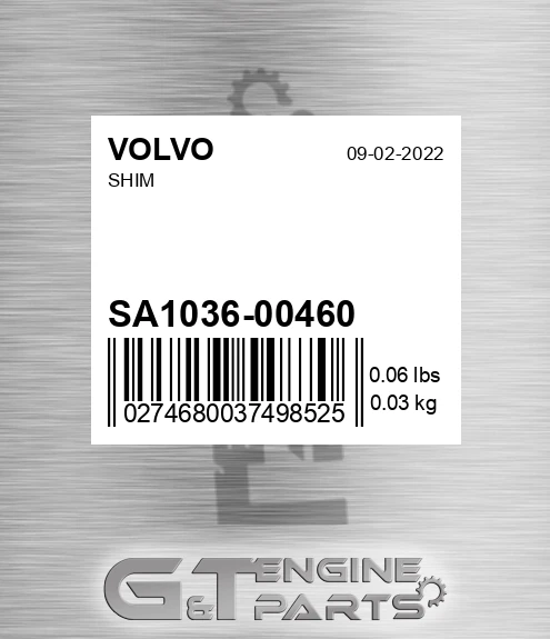 SA1036-00460 Shim