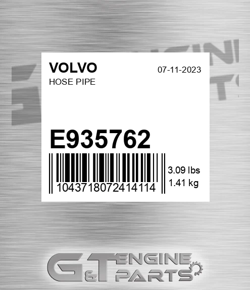 E935762 Hose Pipe
