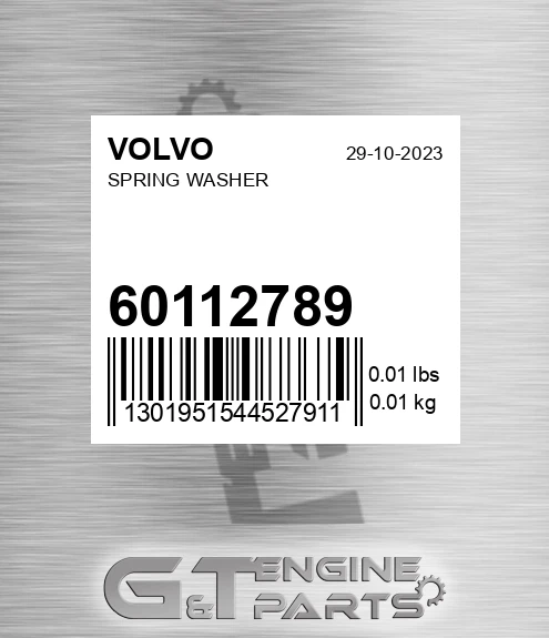 60112789 Spring Washer for VOLVO