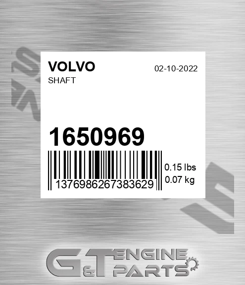 1650969 Shaft for VOLVO