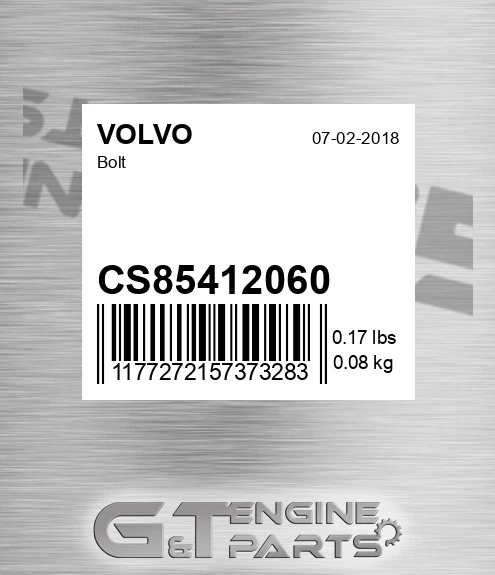 CS85412060 Bolt