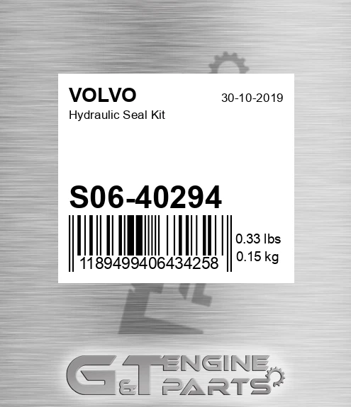 S06-40294 Hydraulic Seal Kit