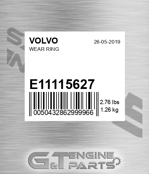E11115627 Wear Ring for VOLVO