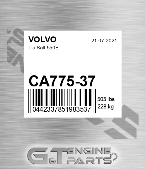 CA775-37 Tla Salt 550e for VOLVO