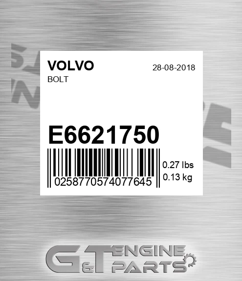E6621750 Bolt