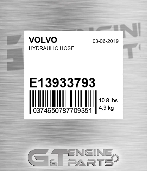 E13933793 Hydraulic Hose