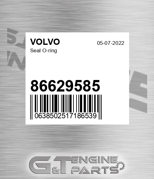 86629585 Seal O-ring