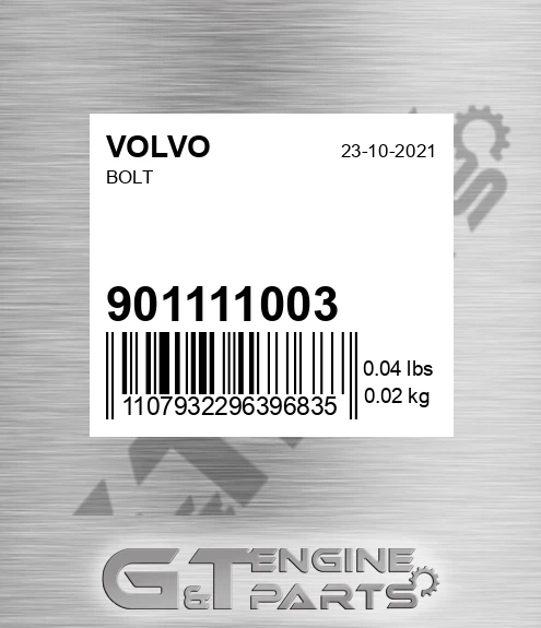 9011-11003 Bolt for VOLVO
