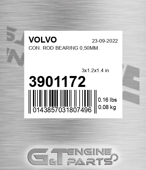 3901172 Con. Rod Bearing 0,50mm.