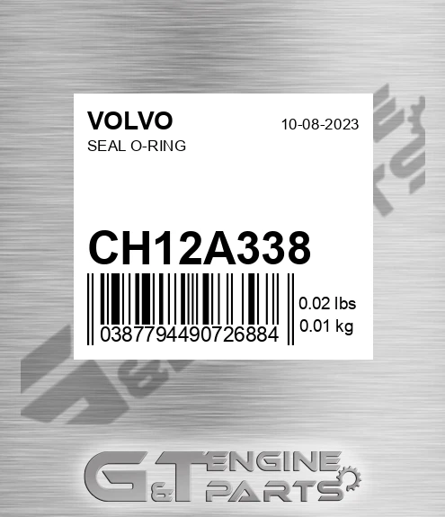 CH12A-338 Seal O-ring for VOLVO