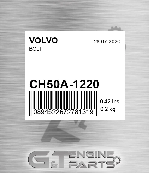CH50A-1220 Bolt for VOLVO