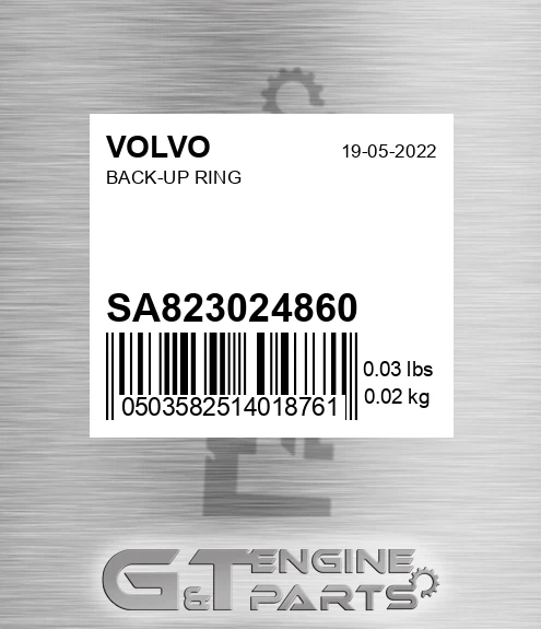 SA8230-24860 Back-up Ring for VOLVO
