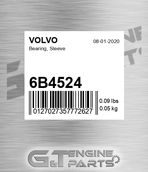 6B4524 Bearing, Sleeve for VOLVO