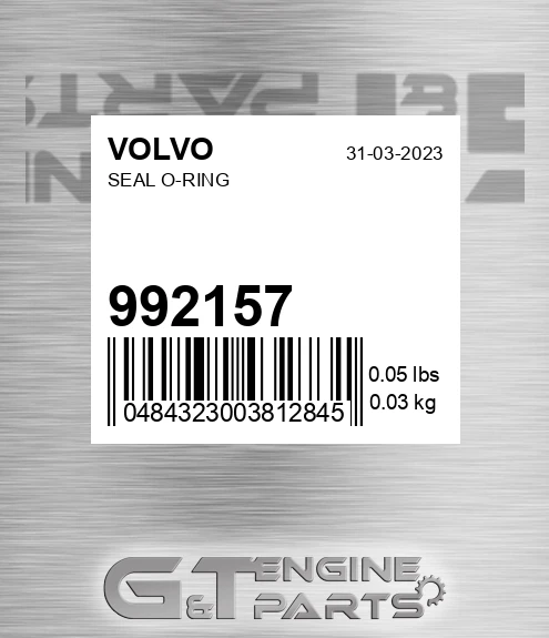 992157 Seal O-ring