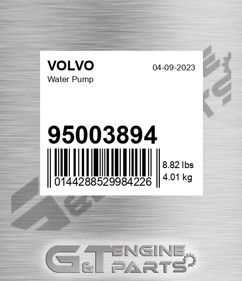 95003894 Water Pump for VOLVO