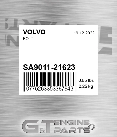 SA9011-21623 Bolt for VOLVO