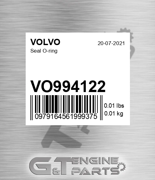 VO994122 Seal O-ring
