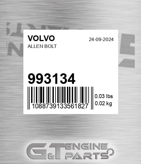 993134 VOLVO Allen Bolt