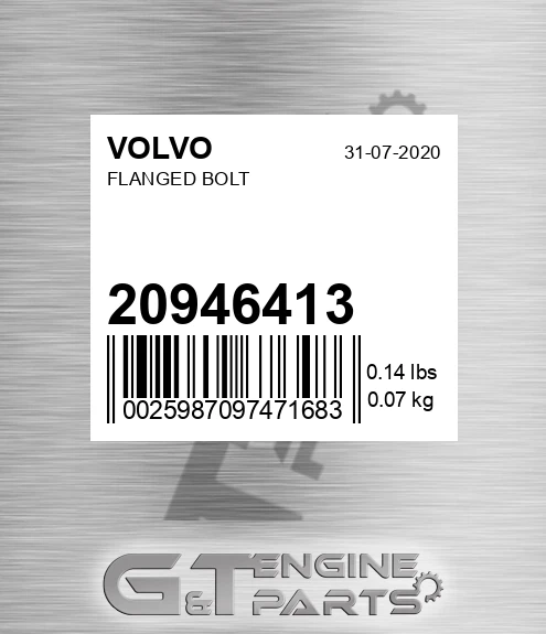 20946413 Flanged Bolt