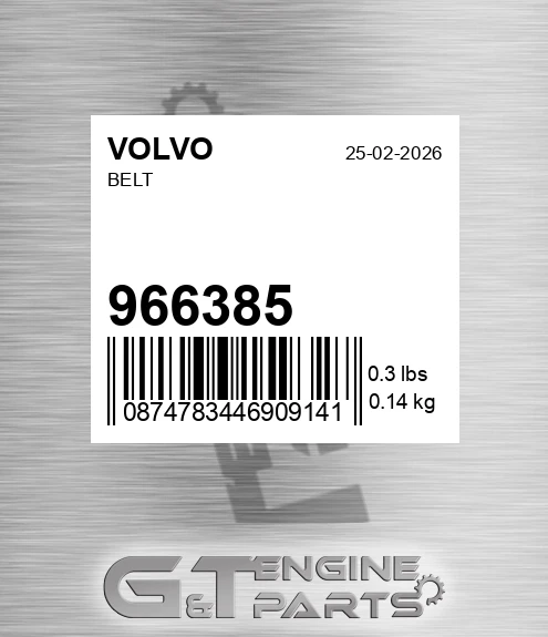 966385 Belt for VOLVO