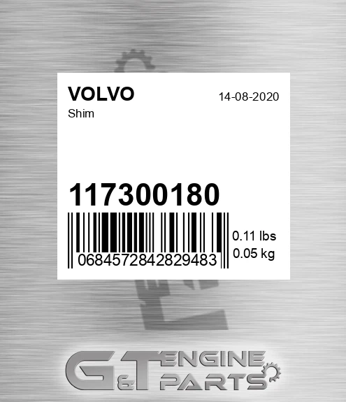 117300180 Shim for VOLVO