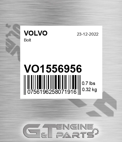 VO1556956 Bolt for VOLVO