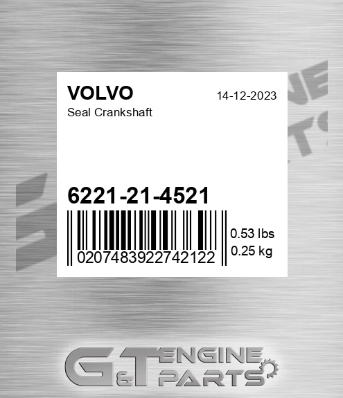6221-21-4521 Seal Crankshaft for VOLVO
