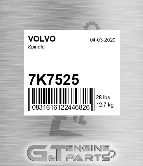 7K7525 Spindle