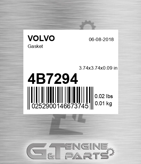 4B7294 Gasket