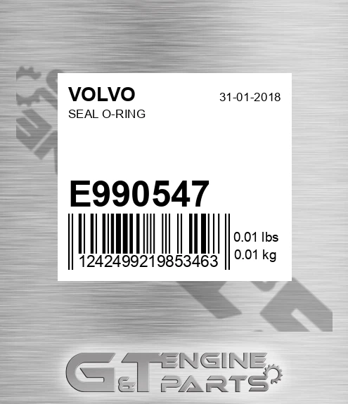 E990547 Seal O-ring for VOLVO