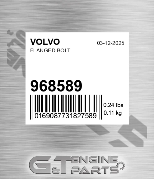 968589 VOLVO Flanged Bolt
