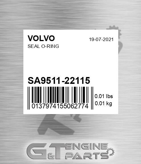 SA9511-22115 Seal O-ring