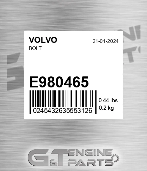 E980465 Bolt
