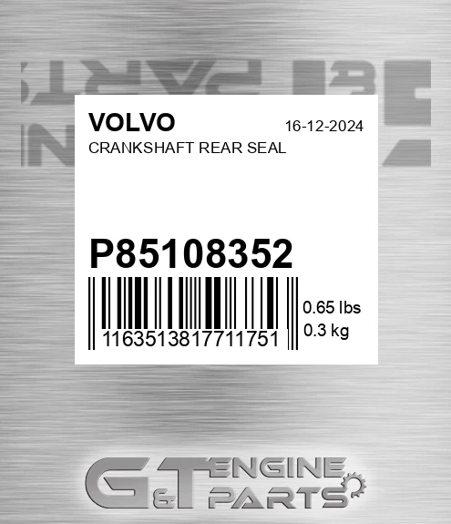 P85108352 Crankshaft Rear Seal