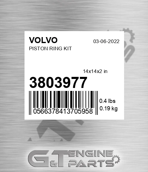 3803977 VOLVO Piston Ring Kit