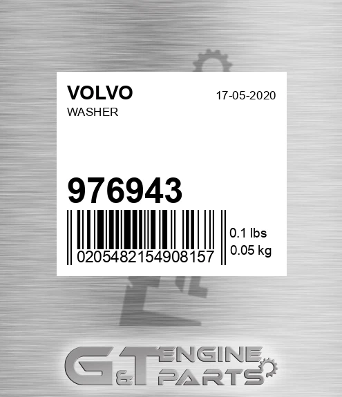 976943 Washer for VOLVO