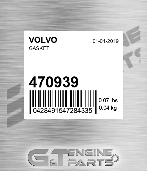 470939 Gasket for VOLVO
