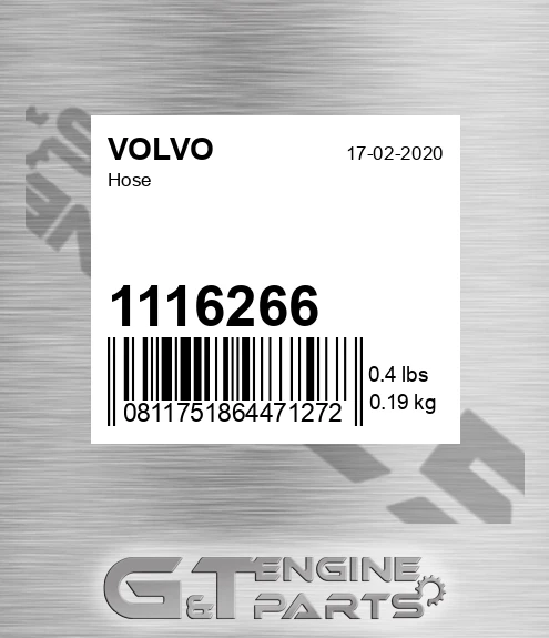 1116266 VOLVO Hose